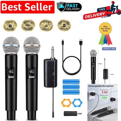 Revolutionäres kabelloses Dual Mikrofonsystem - perfekt für Karaoke und Events