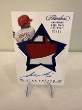 2020 Panini Flawless - Star  Aristides Aquino #SSS-AA Sapphire /15 (AU, MEM, RC)