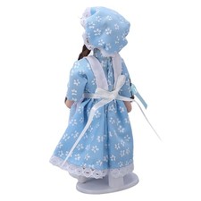 Dollhouse Girl Figures Dollhouse Doll Bendable Joints Girl In Blue With Hood And