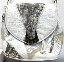 Sharif Vintage Leather Patchwork Shoulder Handbag Purse Made In USA