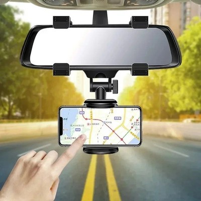 Universal Car Rearview Mirror Mount Stand GPS Cell Phone