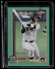 2025 Topps Chrome NPB #124 Seiya Kinami Aqua /199