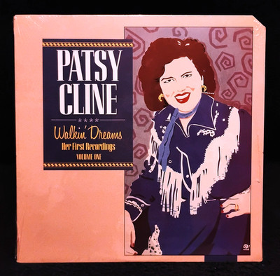 (SEALED) PATSY CLINE ''WALKIN' DREAMS- HER FIRST RECORDINGS'' (RARE-VINYL-GEM)