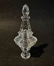PAMPILLE EN CRISTAL TCHÈQUE TRANSPARENT, H 135 mm, POUR LUSTRES