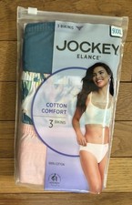 Size 9 or 2XL Jockey 3-Pack Elance Bikini Panty Comfort Underwear 100 Cotton