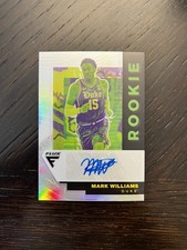 2022 Panini Chronicles Flux DP Silver Prizm Mark Williams RC Rookie AUTO /99