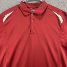 Nike Golf Polo Shirt Mens XL Red Tour Performance Dri-FIT Short Sleeve Swoosh