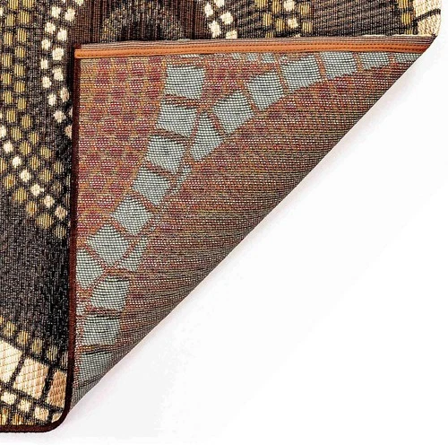 Liora Manne Marina Low 2'7 x 4'3" (Rectangular), Circles Brown  - Picture 5 of 8