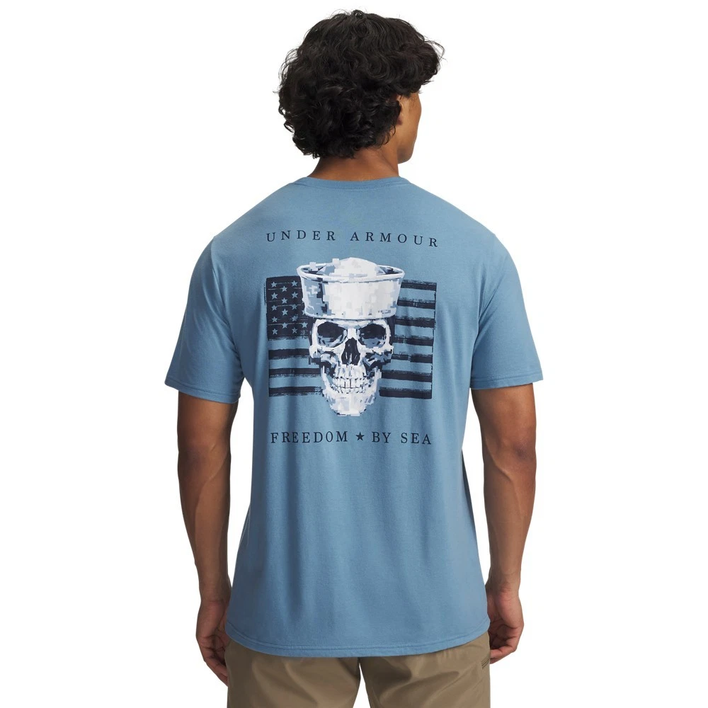 Under Armour 6004103 Men's UA Freedom By Sea Graphic Tee Short Sleeve T-Shirt