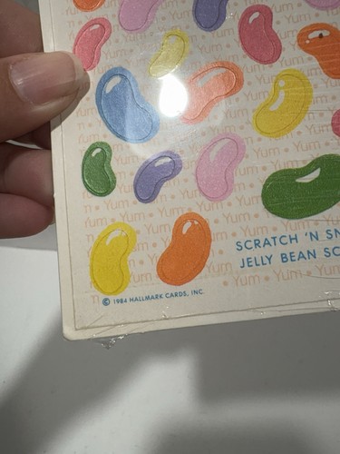 Rarest Sticker Bean VINTAGE 80’S HALLMARK JELLY BEAN SNIFF STICKER 2 SHEETs 1983 SEALED ...