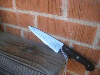 1930s Vintage 6-1/2'' Blade J. A. HENCKELS - TWINWORKS Carbon Chef Knife GERMANY