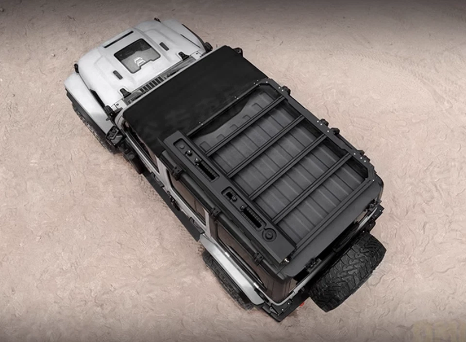 Portaequipajes Ark de aleación de aluminio de alta calidad para Jeep Wrangler JL 2018-2025 Foto 4 de 4