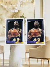 1992-93 Topps - James Worthy #255 (2) Cards