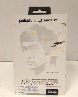 Pulsar X2 Crazy Light Bruce Lee Wireless 8K White Mouse, Size 2 (Medium)