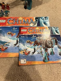 95% Complete - Lego Legends Of Chima Maula&rsquo;s Ice Mammoth Stomper 70145