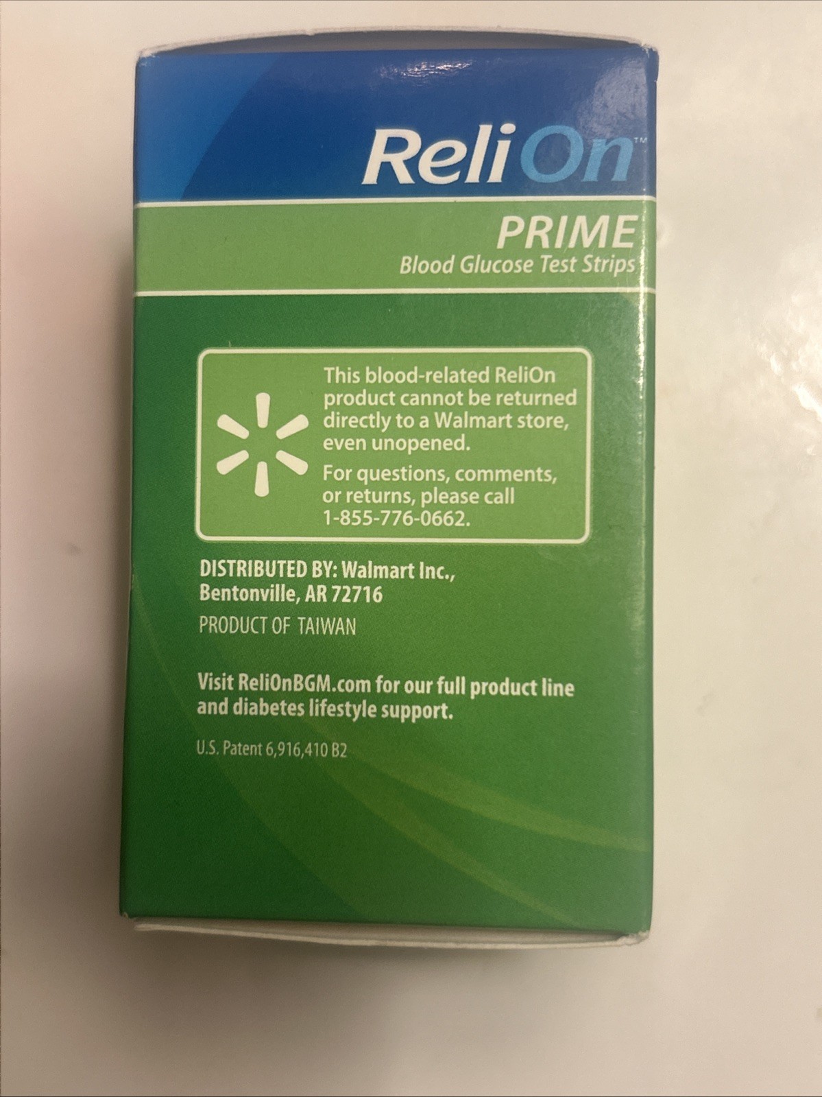 ReliOn Prime Blood Glucose Test Strips 25 Count Sealed Box NEW