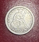 1854 Seated Liberty Quarter With Arrows.