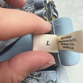 BORDELLE BOTANICA Triangle Soft Bra Light Blue L RARE🔥