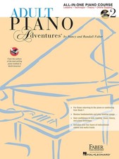 Adult Piano Adventures Lesson Book 2 Early Intermediate Faber Music Book CD DVD