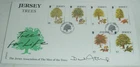 Sir David Attenborough Hand Signed First Day Cover 1997 Jersey Trees  RARER LOOK