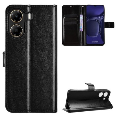 For Villaon V50s/ V654L, Classic Cover Flip Leather Wallet Stand Card Slots Case