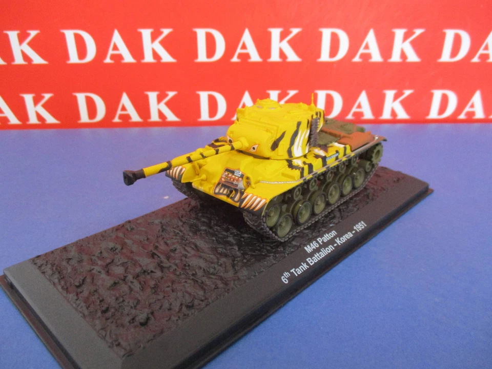 Die cast 1/72 Modellino Carro Armato M46 Patton 6th Tank Battalion Korea 1951 - Immagine 2 di 4