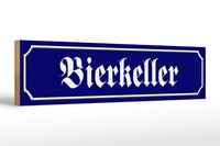 Holzschild StraßEnschild 46X10Cm Bierkeller Bier Bar KüChe Schild Wooden Sign