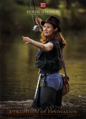 House of Hardy Alnwick Königin des Wassers Fliegenfischen Poster Katalog A1/A2/A3
