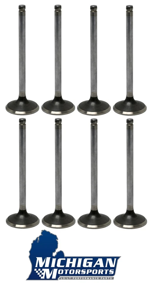 Juego de 8 válvulas de escape originales GM 12582719 LS3 para 2007+ 6,0 L 6,2 L L99 L96 L92 Foto 2 de 4