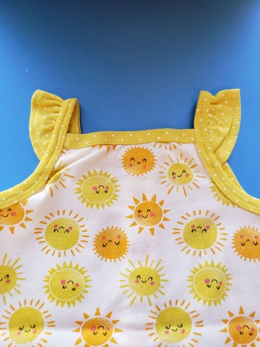 GIRLS INFANT CARTER'S BABY YELLOW WHITE SUNSHINE ROMPER SIZE 3 MONTHS NWT - Picture 12 of 12