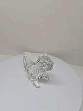 Squirrel Crystal Sasaki Art Candy Nut Dish Japan 5"X 7" X 3.5" Heavy, D80