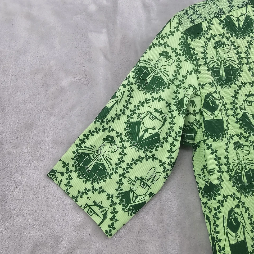 Camiseta deportiva de ciclismo de manga corta verde tortuga y liebre talla L completa nueva con etiquetas Foto 3 de 4