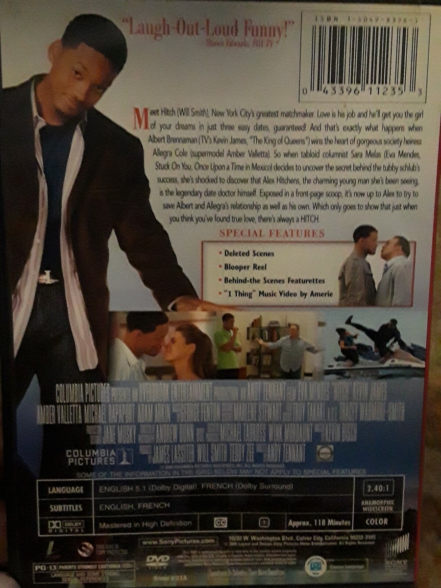 Hitch (DVD, Full Screen) Will Smith, Kevin James, Eva Mendes | eBay
