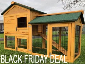 outdoor rabbit hutch