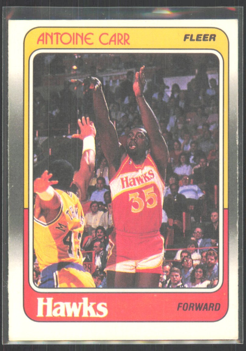 1988-89 Fleer Antoine Carr Atlanta Hawks #1