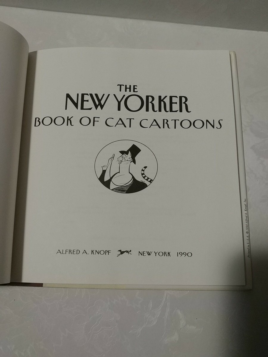 The New Yorker Book of Cat Cartoons-1990-HC/DJ-First Editoni