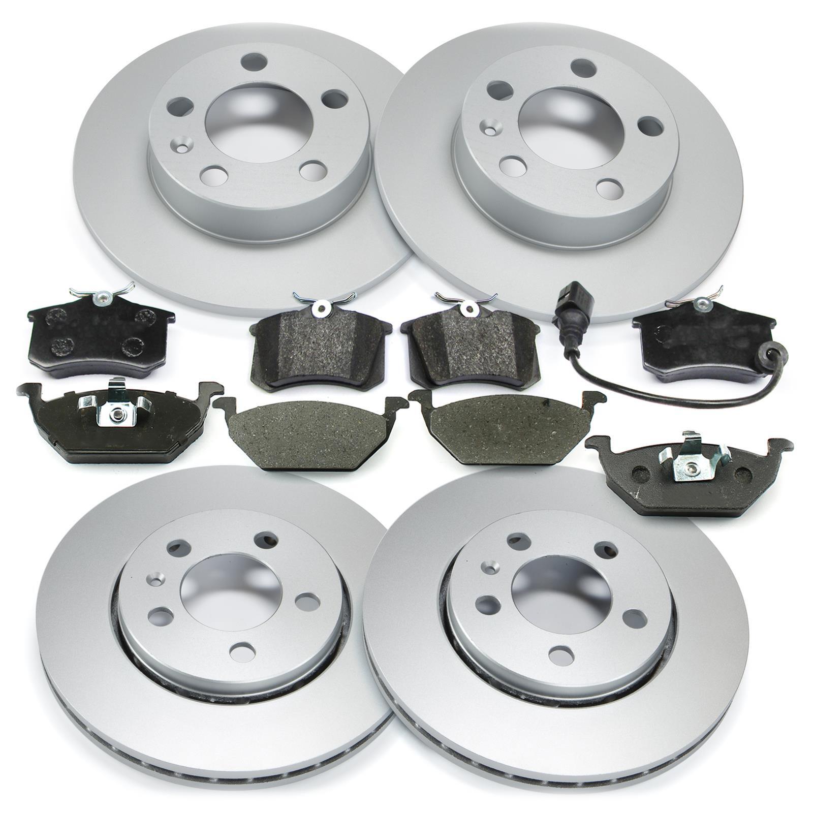 Bremsscheiben 256 Mm + 230 Mm Bremsbeläge Vorne Hinten Für Seat Ibiza IV