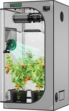 VIVOSUN G336 36"x36"x72" Grow Tent Mylar Hydroponic Tent 19mm Thickened Poles