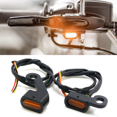 1Paar Mini Lenkerarmatur Licht Blinker Lenker Blinker Für Harley 96 14 Softail