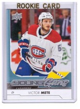 Victor Mete 2017-18 Upper Deck Sr.1 Young Guns Rookie Card #245