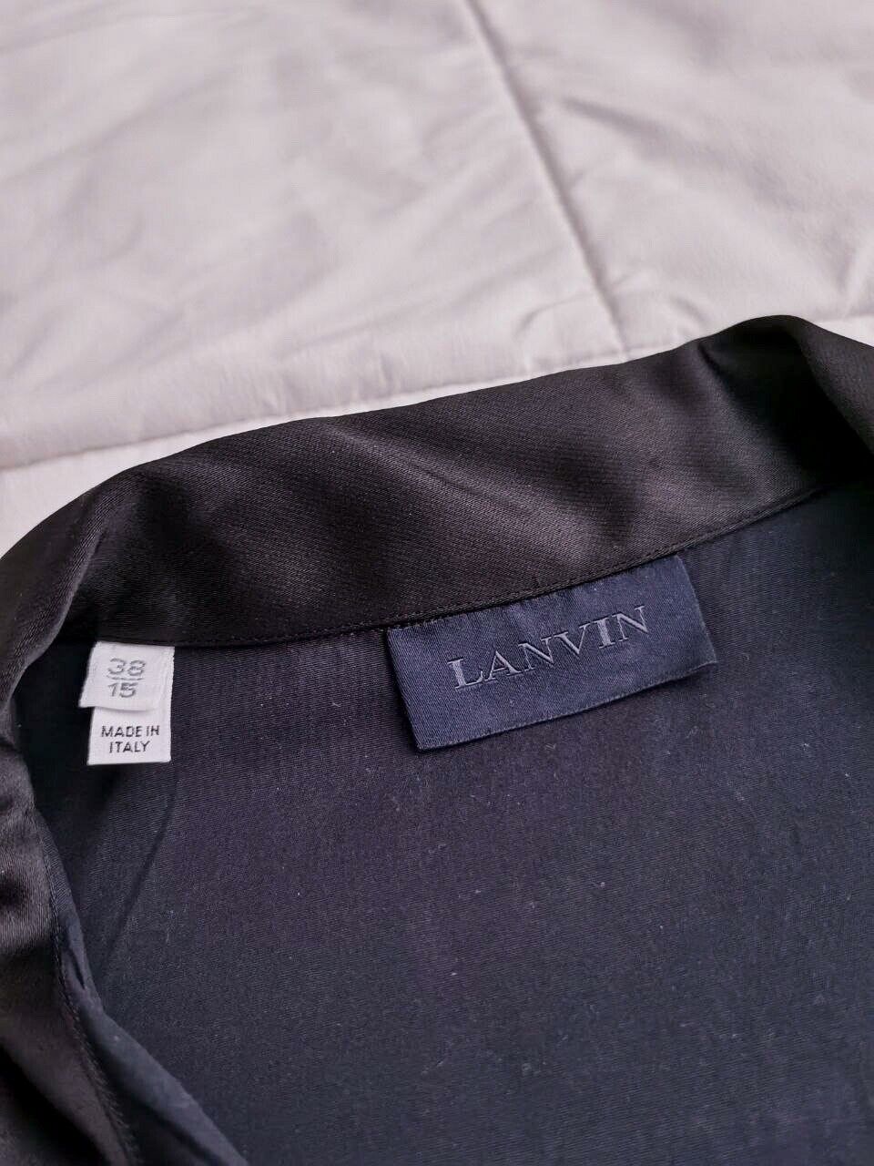 Lanvin Navy Casual Button Down Shirt Size15 EU38 … - image 4