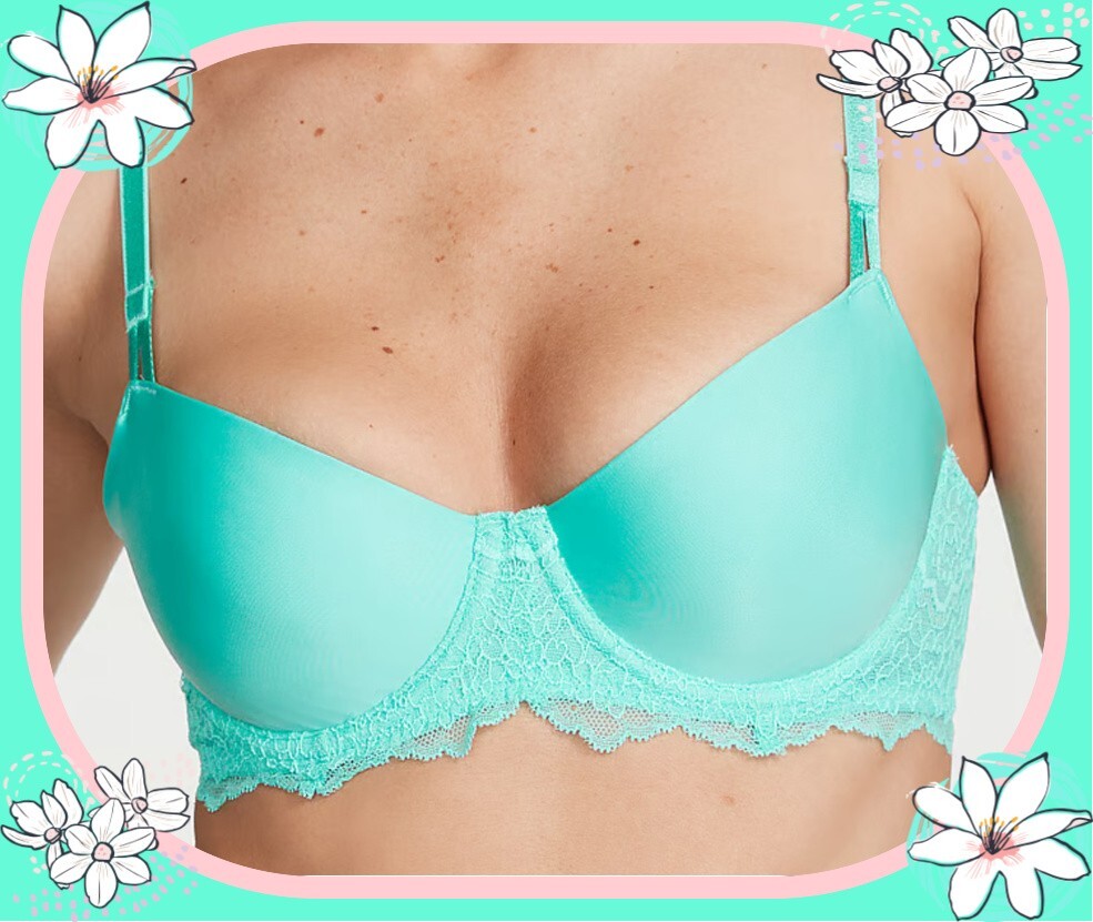 32B Aqua Marine WICKED Dream Angels UPLIFT PushUp wo pad Victorias