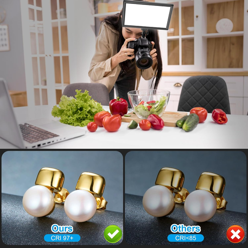 LED Video Dauerlicht Kit, 3000-6500K Fotolicht Für Studio & Outdoor Fotografie, - Bild 5 von 12