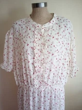 Baltic Born Hayden Maxi Prairie Dress Plus Sz 2XL Boho Floral Sheer NWT 