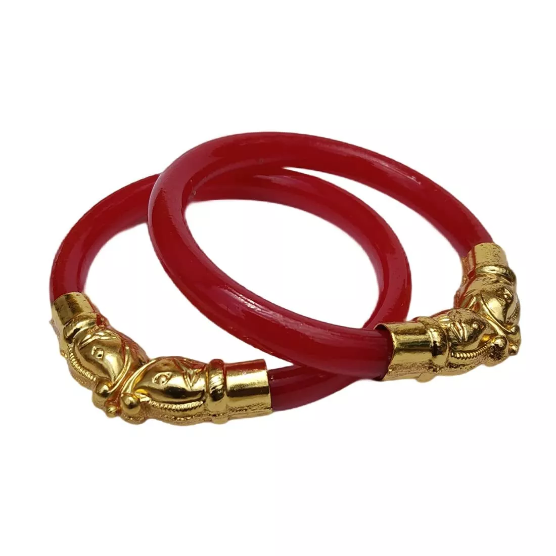 Prakriti Red Gold Pola Bangle