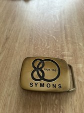 1901-1981 SYMONS SOLID BRASS BUCKLE BTS MADE IN USA