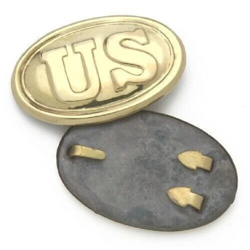 Solid Brass US Civil War Infantry Soldiers U.S. Union Army Soldier Belt Buckle