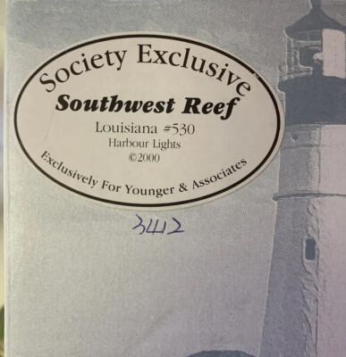 2000 Harbour Lights Society Exclusive #530 Southwest Reef LA NIB #3412 A