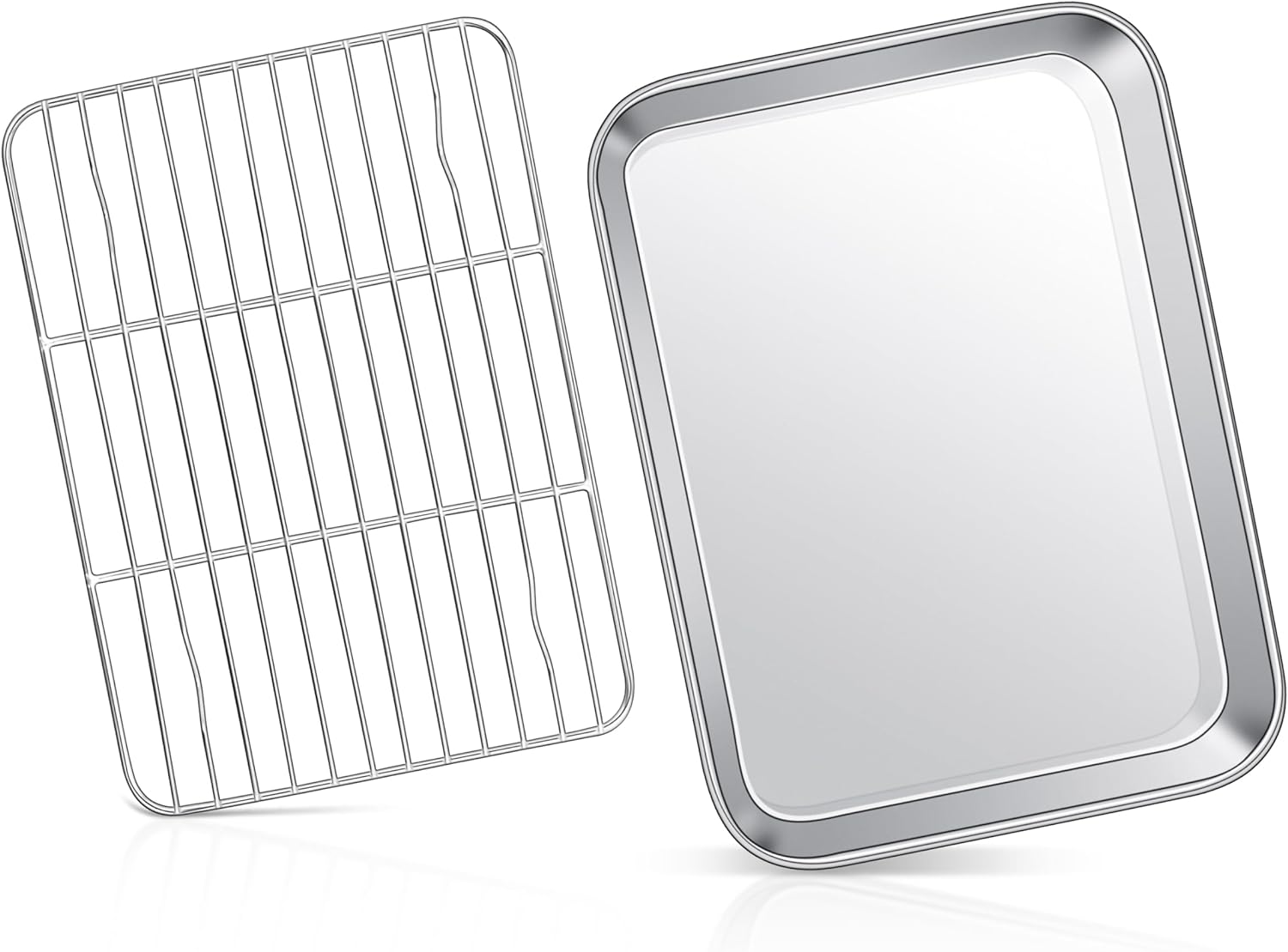 Toaster Oven Baking Pan With Rack 9 X 7 Stainless Steel Small Baking toaster-oven-baking-pan-with-rack-9-x-7-stainless-steel-small-baking