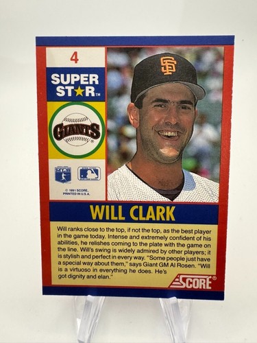 1991 Score 100 Superstars BB Card #s 1-100 -You Pick - Picture 32 of 224